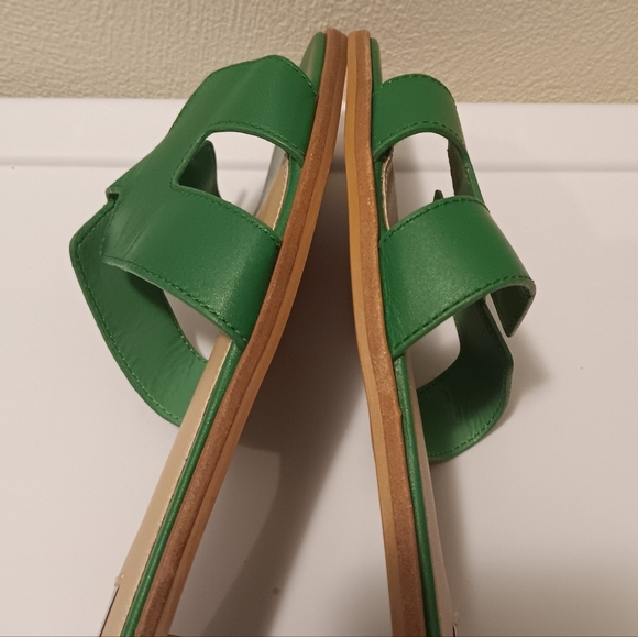 Steven New York| Hadyn Sandals Flats Slip On Kelly Green Sz 9.5/10 Resortwear - Picture 10 of 13